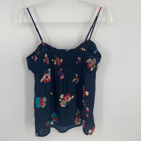 American Eagle Women's Blue & Red Floral Print Tank Top Adjustable size Medium - Picture 7 of 8